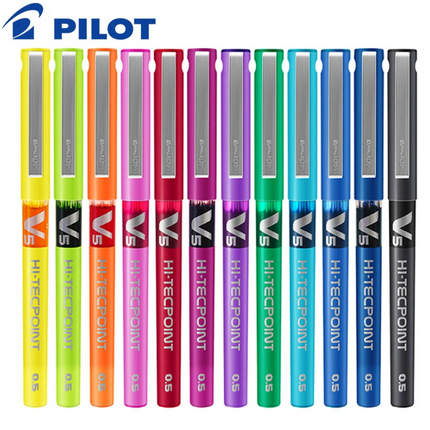 (彩色清貨價$7.5) PILOT 百樂牌 Hi-Tecpoint BX-V5 液式鋼珠筆