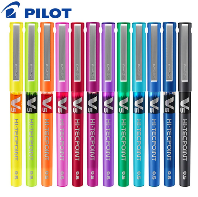 (彩色清貨價$7.5) PILOT 百樂牌 Hi-Tecpoint BX-V5 液式鋼珠筆