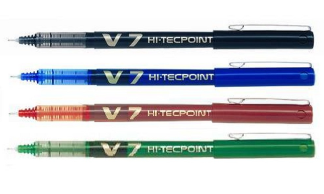 (彩色清貨價$7.5) PILOT 百樂牌 Hi-Tecpoint BX-V7 液式鋼珠筆