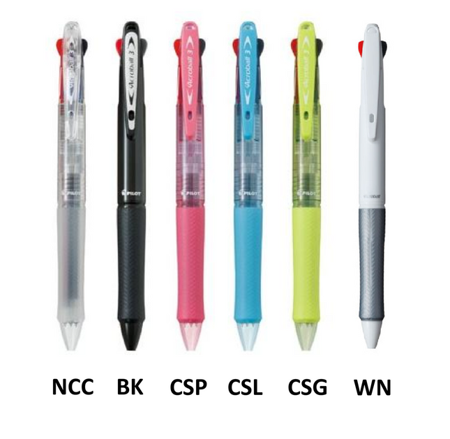 (清貨價) PILOT 百樂 Acroball 三色輕油原字筆0.7mm