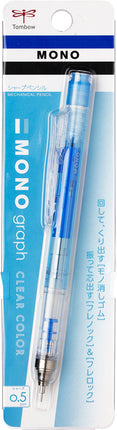 (超特價$16, 原價$28) Tombow 蜻蜓牌 Mono Graph 0.5MM 搖按兩用鉛芯筆 (透明色系)