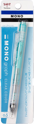 (超特價$16, 原價$28) Tombow 蜻蜓牌 Mono Graph 0.5MM 搖按兩用鉛芯筆 (透明色系)