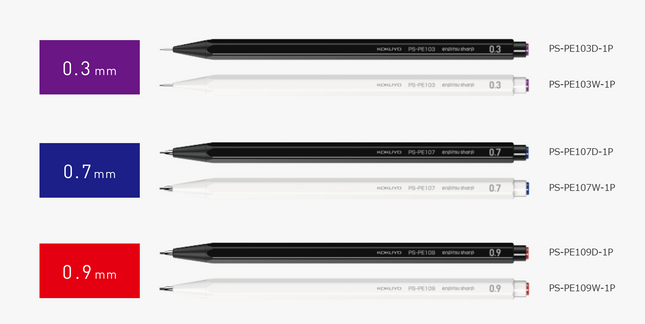 KOKUYO enpitsu sharp 六角自動鉛筆 (日本製造) 0.3/0.7/0.9mm
