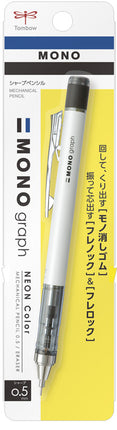 (超特價$16, 原價$28)Tombow 蜻蜓牌 Mono Graph 0.5MM 搖按兩用鉛芯筆 (螢光色系)