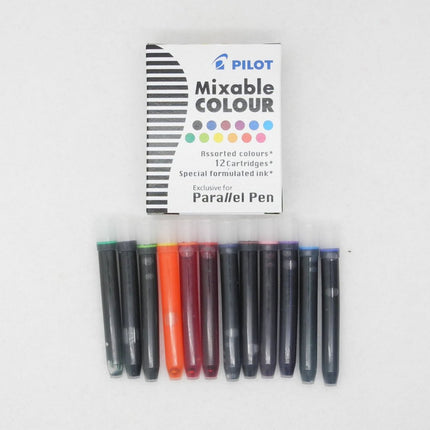 Pilot 百樂 Parallel Pen 美術筆 12 色墨膽套裝