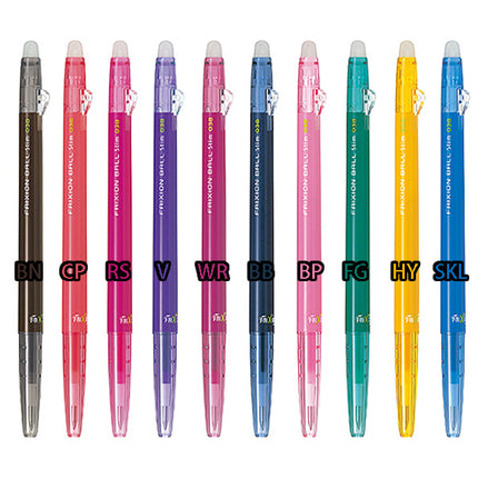 Pilot 百樂擦擦隱形筆 Frixion Ball Slim038 原子筆 - 有 20 隻顏色可以選擇